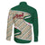Algeria Family Matching Puletasi and Hawaiian Shirt with Arabic Calligraphy and Traditional Pattern Design