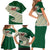 Algeria Family Matching Short Sleeve Bodycon Dress and Hawaiian Shirt with Arabic Calligraphy and Traditional Pattern Design