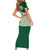 Algeria Family Matching Short Sleeve Bodycon Dress and Hawaiian Shirt with Arabic Calligraphy and Traditional Pattern Design