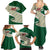 Algeria Family Matching Summer Maxi Dress and Hawaiian Shirt with Arabic Calligraphy and Traditional Pattern Design