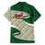 Algeria Family Matching Summer Maxi Dress and Hawaiian Shirt with Arabic Calligraphy and Traditional Pattern Design