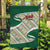 Algeria Garden Flag with Arabic Calligraphy and Traditional Pattern Design