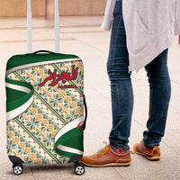 Algeria Luggage Cover with Arabic Calligraphy and Traditional Pattern Design