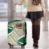 Algeria Luggage Cover with Arabic Calligraphy and Traditional Pattern Design