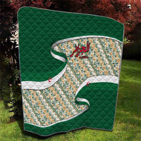 Algeria Quilt with Arabic Calligraphy and Traditional Pattern Design