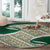 Algeria Round Carpet with Arabic Calligraphy and Traditional Pattern Design