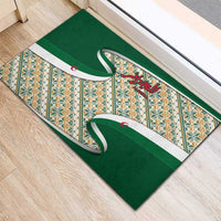 Algeria Rubber Doormat with Arabic Calligraphy and Traditional Pattern Design