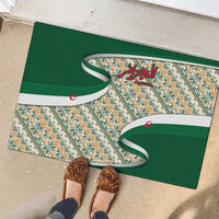 Algeria Rubber Doormat with Arabic Calligraphy and Traditional Pattern Design
