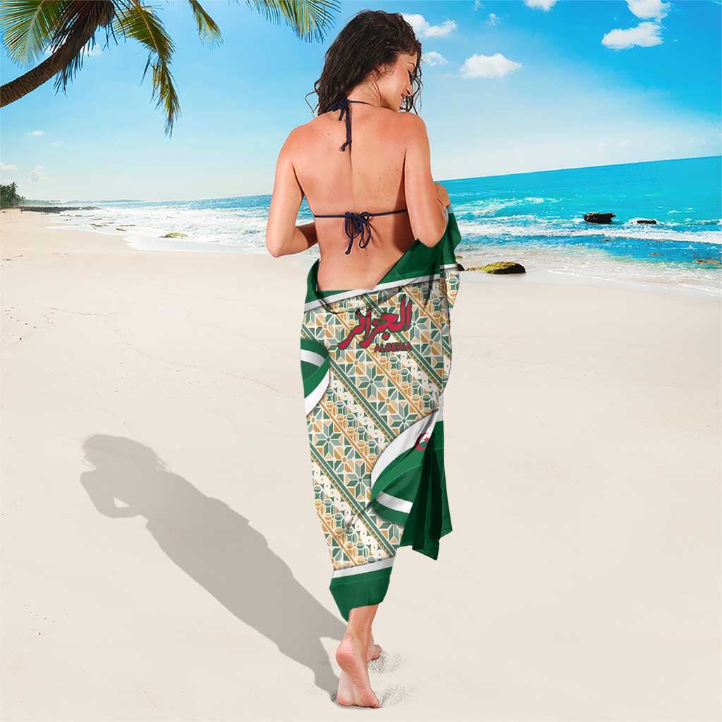 Algeria Sarong with Arabic Calligraphy and Traditional Pattern Design