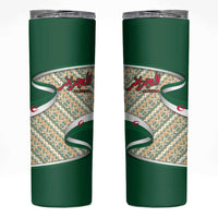 Algeria Skinny Tumbler with Arabic Calligraphy and Traditional Pattern Design