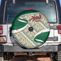 Algeria Spare Tire Cover with Arabic Calligraphy and Traditional Pattern Design