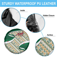 Algeria Spare Tire Cover with Arabic Calligraphy and Traditional Pattern Design