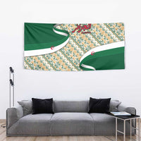 Algeria Tapestry with Arabic Calligraphy and Traditional Pattern Design