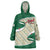 Algeria Wearable Blanket Hoodie with Arabic Calligraphy and Traditional Pattern Design