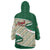 Algeria Wearable Blanket Hoodie with Arabic Calligraphy and Traditional Pattern Design