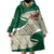 Algeria Wearable Blanket Hoodie with Arabic Calligraphy and Traditional Pattern Design