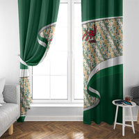 Algeria Window Curtain with Arabic Calligraphy and Traditional Pattern Design