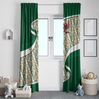 Algeria Window Curtain with Arabic Calligraphy and Traditional Pattern Design