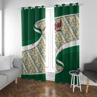 Algeria Window Curtain with Arabic Calligraphy and Traditional Pattern Design
