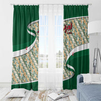 Algeria Window Curtain with Arabic Calligraphy and Traditional Pattern Design