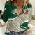 Algeria Women Casual Shirt with Arabic Calligraphy and Traditional Pattern Design