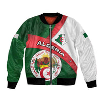 Algeria Bomber Jacket with National Emblem and Map Design