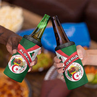 Algeria 4 in 1 Can Cooler Tumbler with National Emblem and Map Design