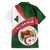 Algeria Family Matching Short Sleeve Bodycon Dress and Hawaiian Shirt with National Emblem and Map Design