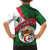 Algeria Family Matching Summer Maxi Dress and Hawaiian Shirt with National Emblem and Map Design