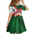 Algeria Family Matching Summer Maxi Dress and Hawaiian Shirt with National Emblem and Map Design