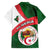 Algeria Family Matching Summer Maxi Dress and Hawaiian Shirt with National Emblem and Map Design