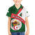 Algeria Family Matching Summer Maxi Dress and Hawaiian Shirt with National Emblem and Map Design