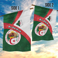 Algeria Garden Flag with National Emblem and Map Design