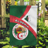 Algeria Garden Flag with National Emblem and Map Design