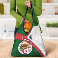 Algeria Grocery Bag with National Emblem and Map Design