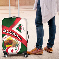 Algeria Luggage Cover with National Emblem and Map Design