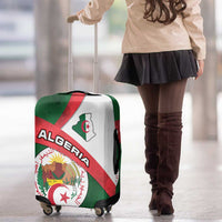 Algeria Luggage Cover with National Emblem and Map Design