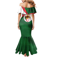Algeria Mermaid Dress with National Emblem and Map Design