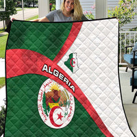 Algeria Quilt with National Emblem and Map Design