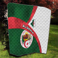 Algeria Quilt with National Emblem and Map Design