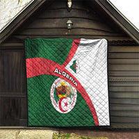 Algeria Quilt with National Emblem and Map Design
