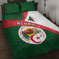 Algeria Quilt Bed Set with National Emblem and Map Design