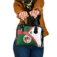 Algeria Shoulder Handbag with National Emblem and Map Design