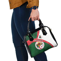 Algeria Shoulder Handbag with National Emblem and Map Design