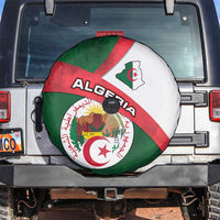 Algeria Spare Tire Cover with National Emblem and Map Design
