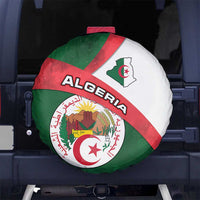 Algeria Spare Tire Cover with National Emblem and Map Design