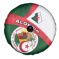 Algeria Spare Tire Cover with National Emblem and Map Design