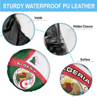 Algeria Spare Tire Cover with National Emblem and Map Design