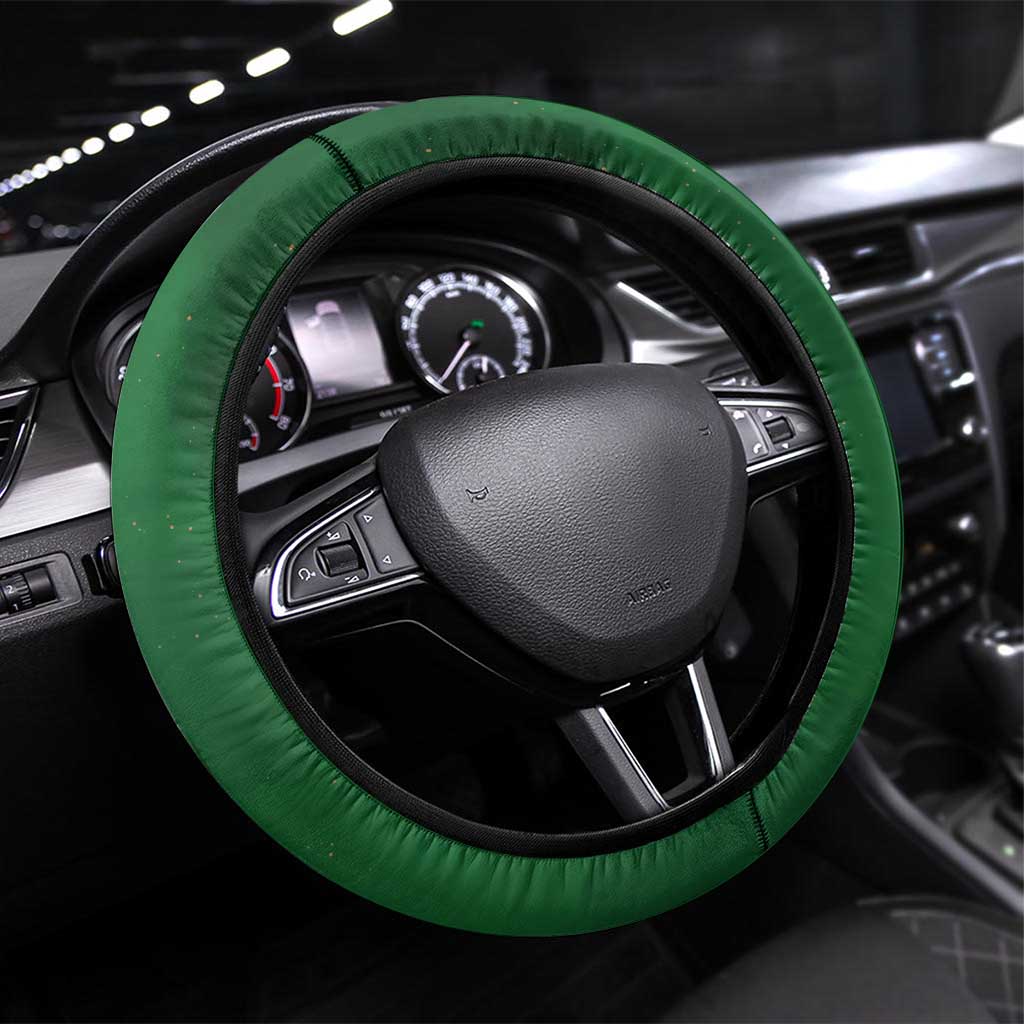Algeria Steering Wheel Cover with National Emblem and Map Design
