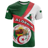 Algeria T Shirt with National Emblem and Map Design